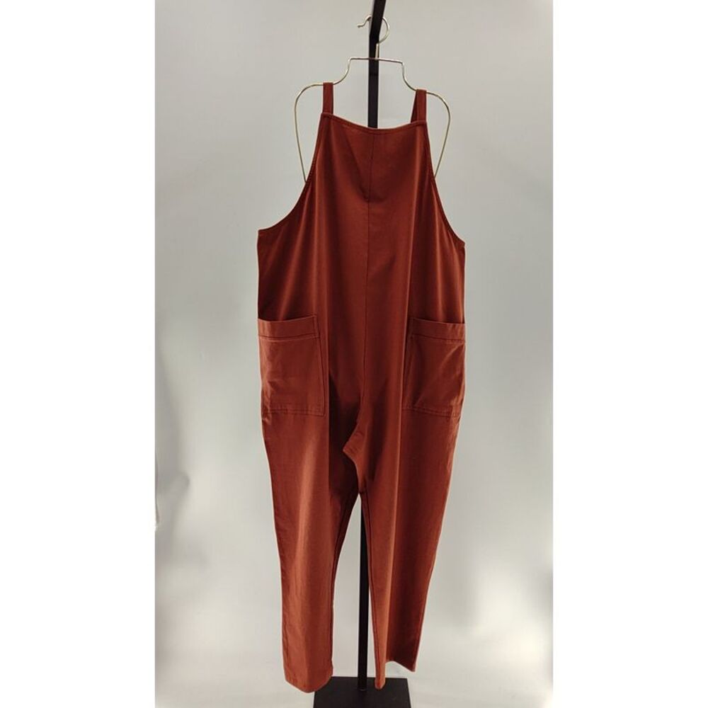 Rust Red Women's Relaxed Jumpsuit Large